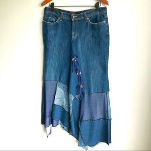 Skirts - Denim Skirt and Mesh Loose Fit Cardigan, EUC Skirts - Denim Skirt and Mesh Loose Fit Cardigan, EUC